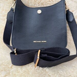 Michael Kors Pebbled Black Crossbody Bag